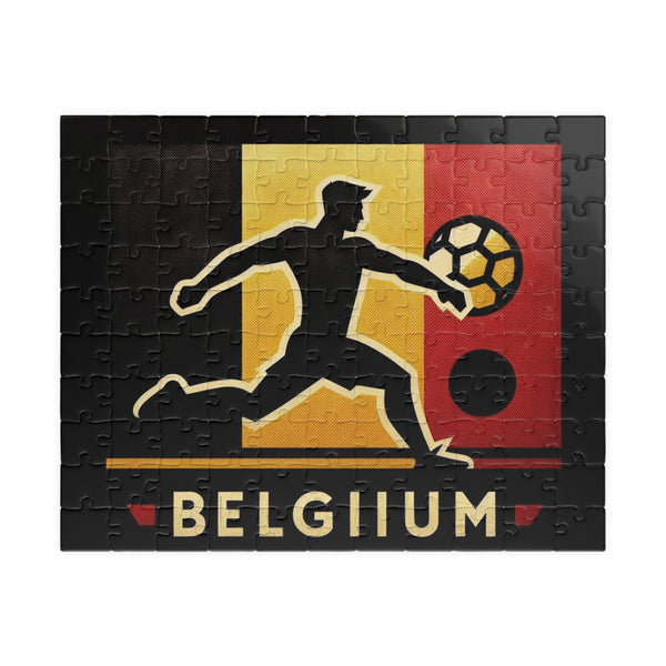 Flag Village Belgium Sporting Flag Jigsaw Puzzle