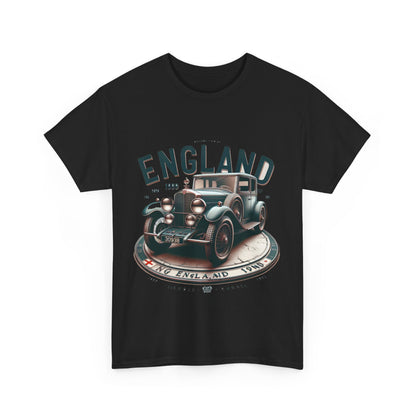 Flag Village UK Vintage Car Flag T-SHIRT Heavy Cotton Tee UK0018