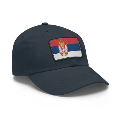 Flag Village Serbia Flag Hat Cap with Leather Patch