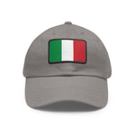 Flag Village Italy Flag Hat Cap with Leather Patch