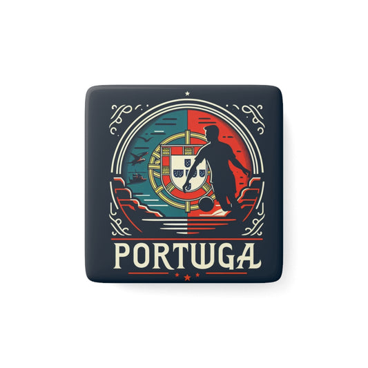 Flag Village Portugal Flag Sporting Porcelain Magnet, Square PRT0005