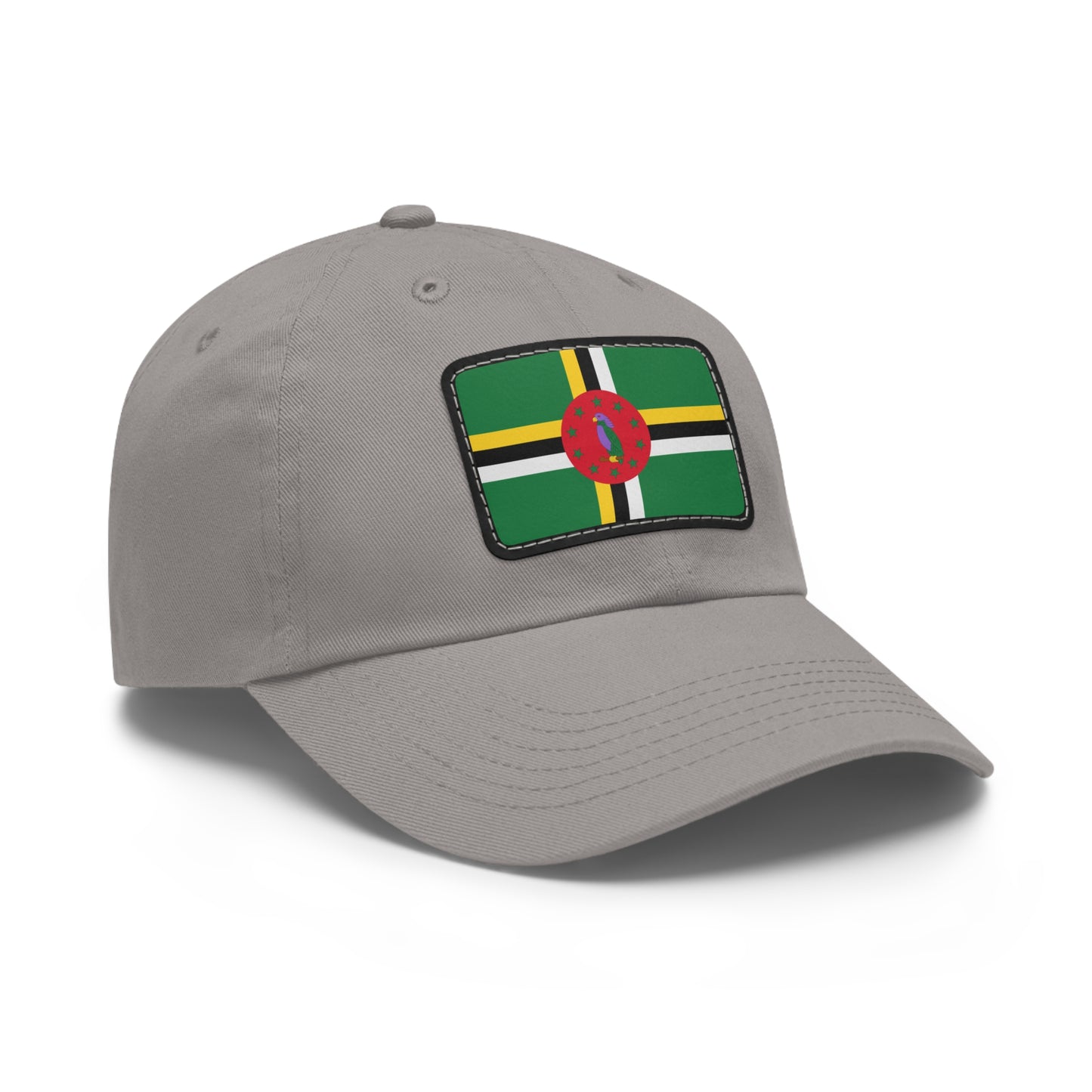 Flag Village Dominica Flag Hat Cap with Leather Patch