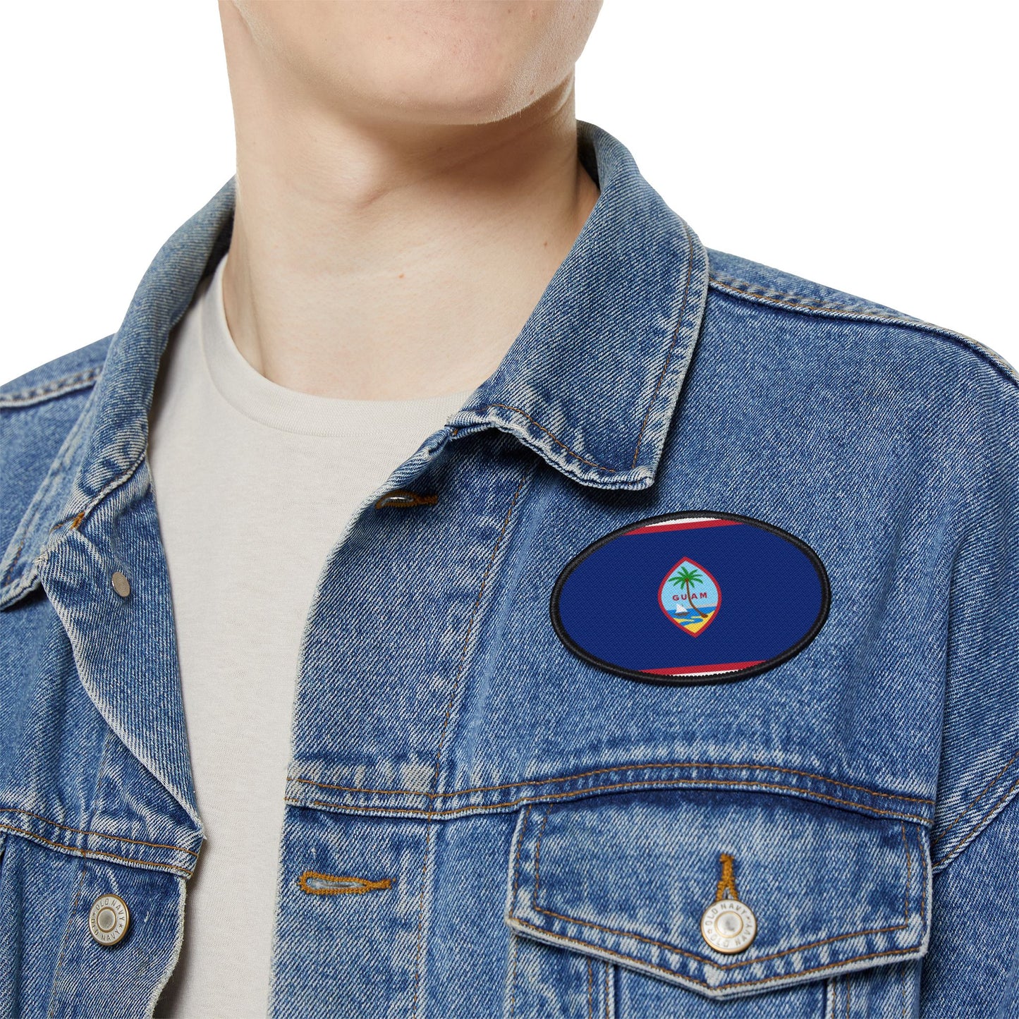 Flag Village Guam State Flag Embroidery Iron-On Patches