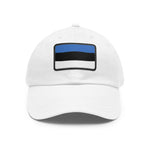 Flag Village Estonia Flag Hat Cap with Leather Patch