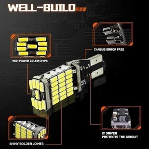 Flag Village Auto Tools Car 12v Brake Lamp Super Bright Reversing Light 45 SMD 4014 LED Canbus