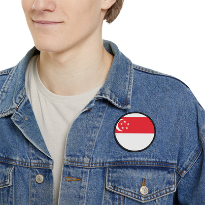 Flag Village Singapore Flag Embroidery Iron-On Patches