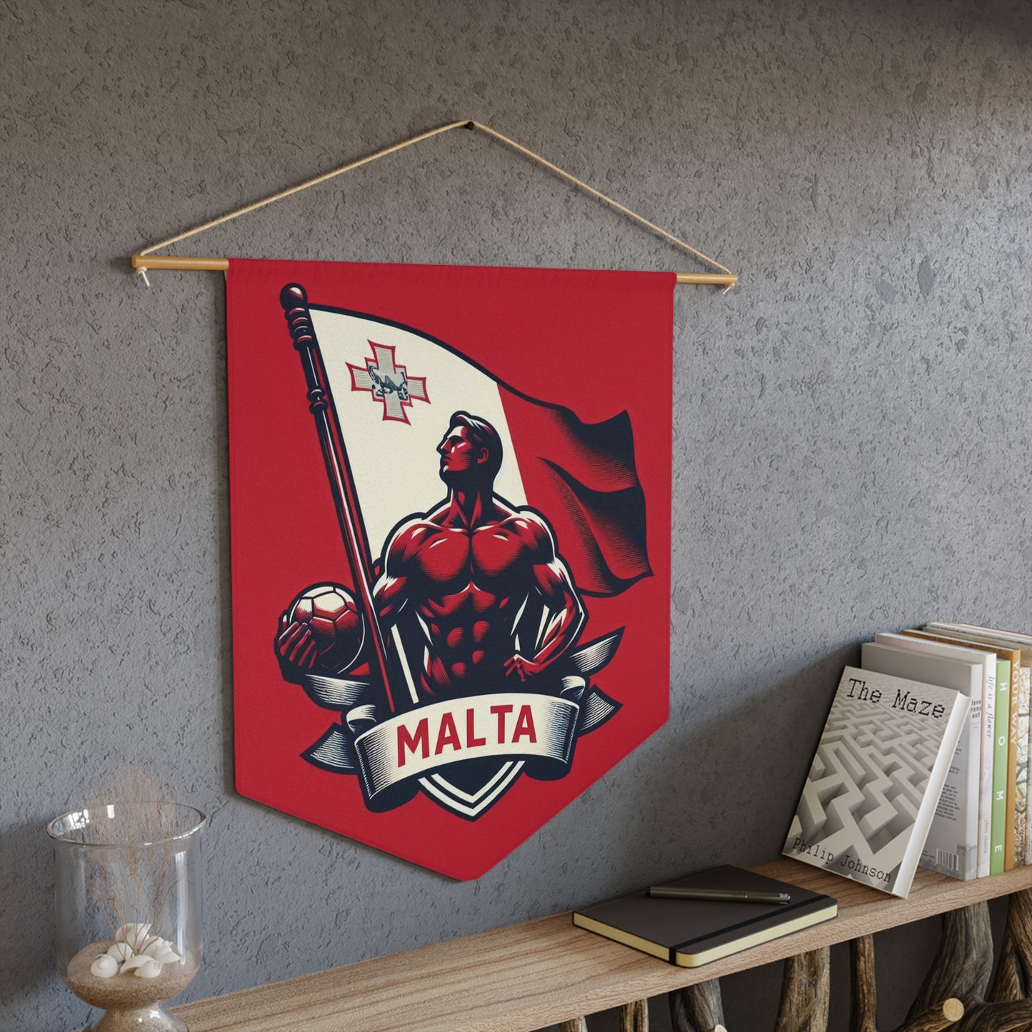 Flag Village Malta Flag Pennant Sporting Home Wall decoration MLT0002