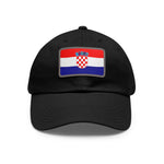 Flag Village Croatia Flag Hat Cap with Leather Patch