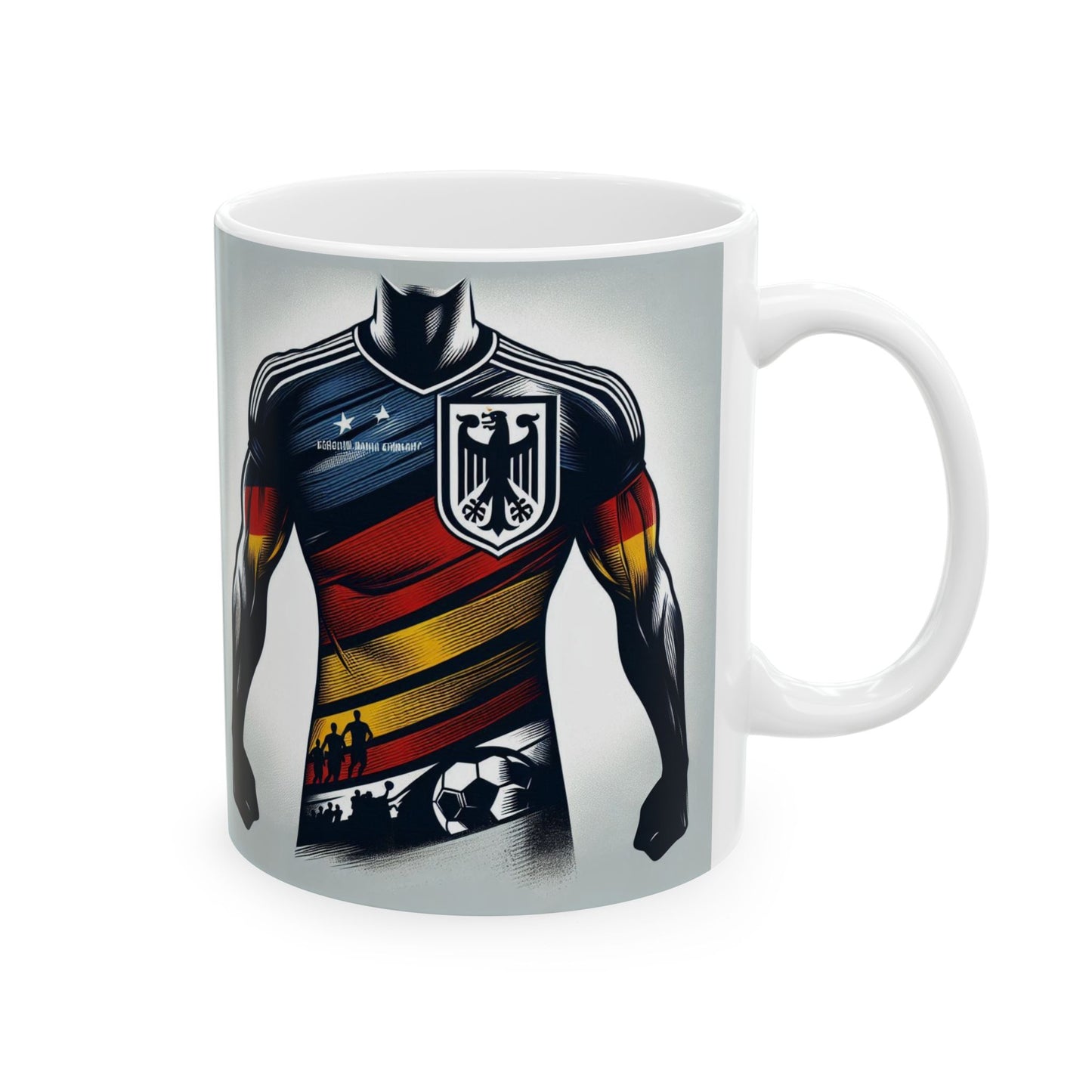 Flag Village Germany Sporting Flag Ceramic Coffee Mug 11oz DEU0008