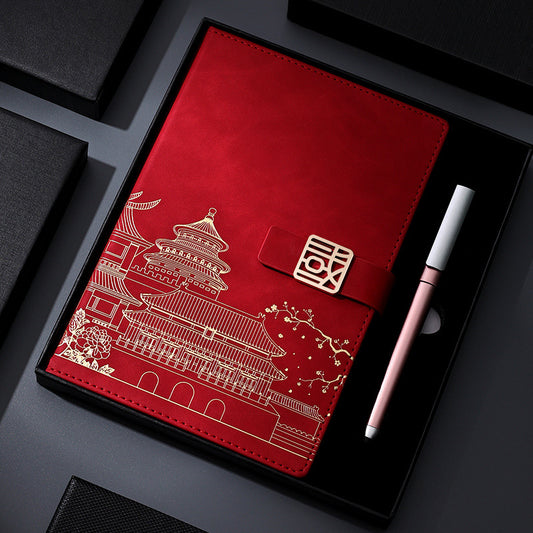 Flag Village Chinese Style Palace Museum A5 Notebook Gift Box Set