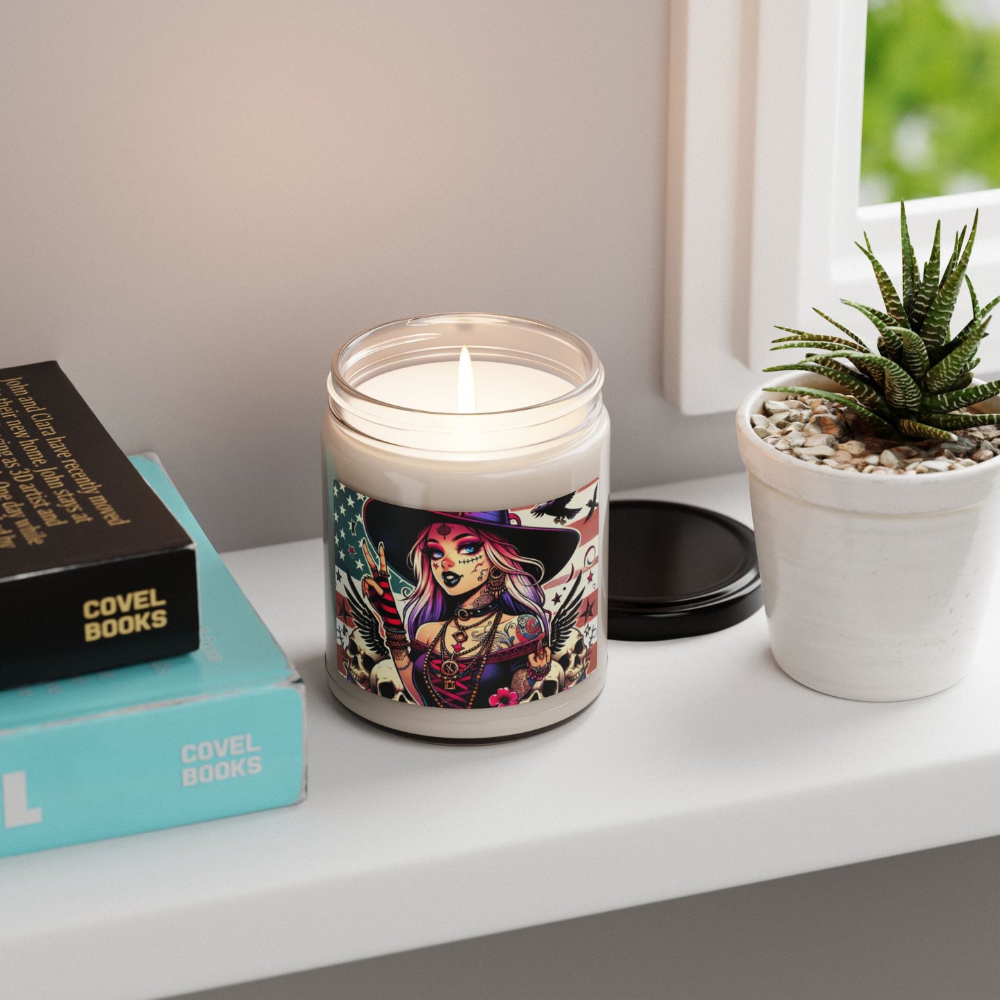 Flag Village Halloween Pretty Witch Scented Soy Candle, 9oz HW0019