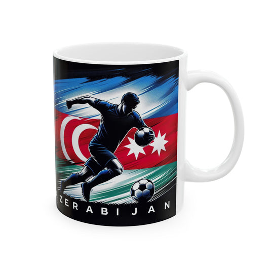 Flag Village Azerbaijan Sporting Flag Ceramic Coffee Mug 11oz AZE0007