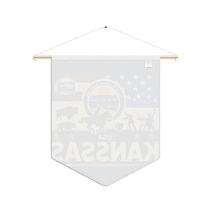Flag Village Kansas State Flag Pennant Sporting Home Wall decoration KS0001