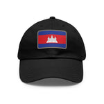 Flag Village Cambodia Flag Hat Cap with Leather Patch