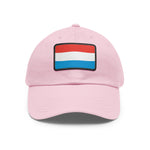 Flag Village Luxembourg Flag Hat Cap with Leather Patch