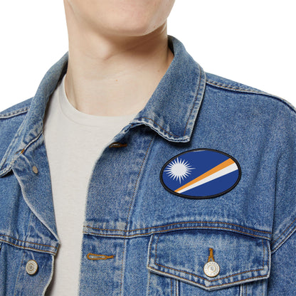 Flag Village Marshall Islands Flag Embroidery Iron-On Patches
