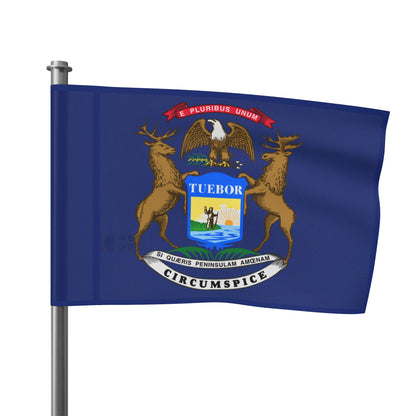 Flag Village USA Michigan State Flag 18" x 12" / 36" x 24" / 60" x 36"