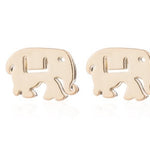 Flag Village Gold Color Charms Bracelet Femme Stainless Steel Women Jewelry Lucky Origami Elephant Bracelets Friendship Gifts