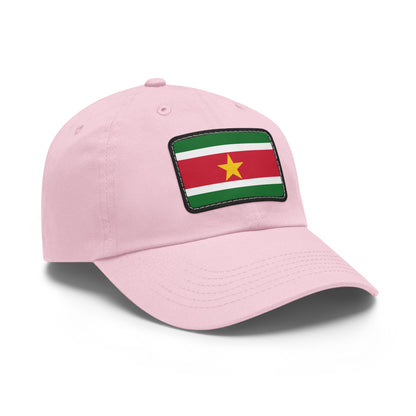 Flag Village Suriname Flag Hat Cap with Leather Patch