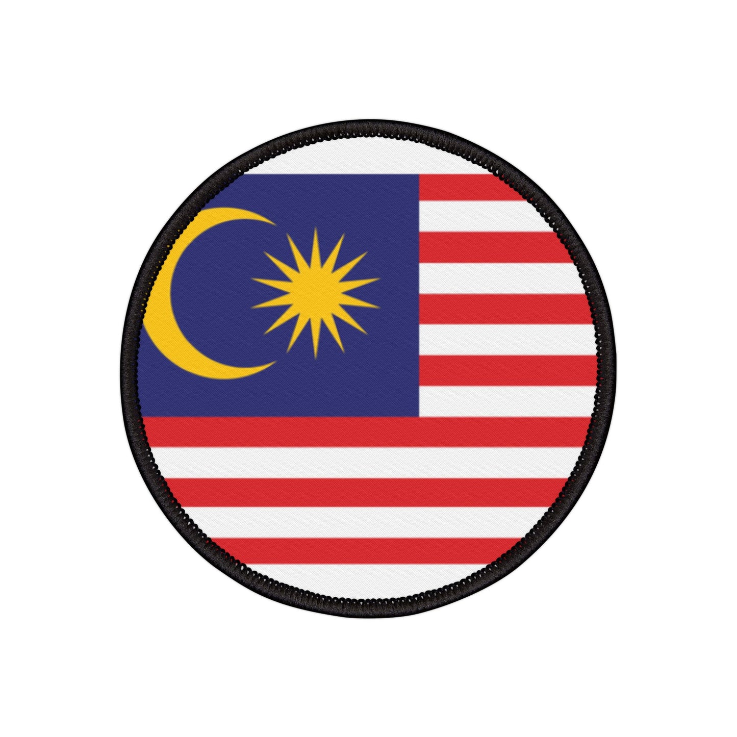 Flag Village Malaysia Flag Embroidery Iron-On Patches