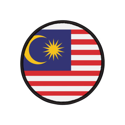 Flag Village Malaysia Flag Embroidery Iron-On Patches