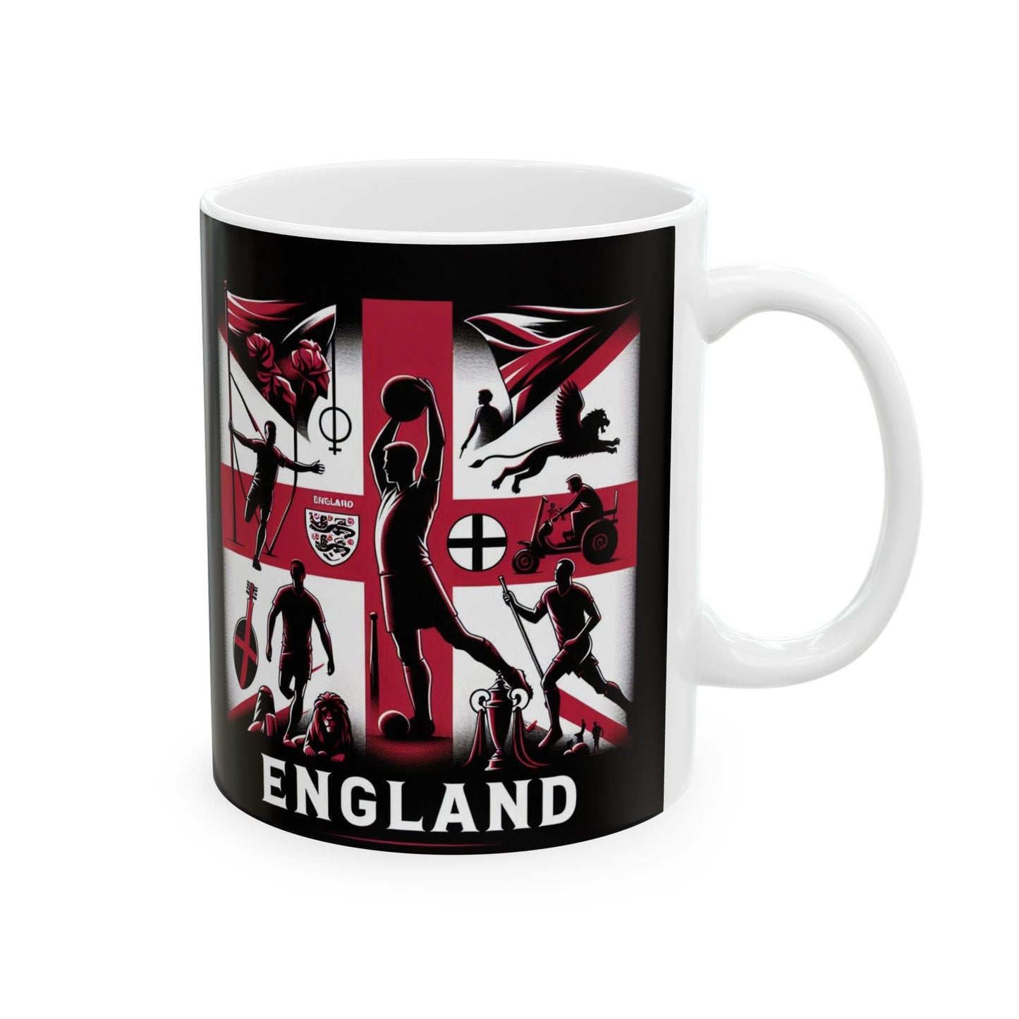 Flag Village ENGLAND Sporting Flag Ceramic Coffee Mug 11oz FV-MG0022