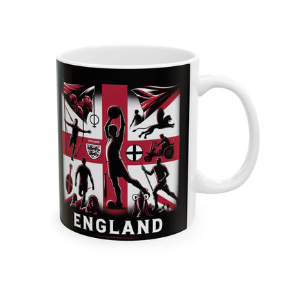 Flag Village ENGLAND Sporting Flag Ceramic Coffee Mug 11oz FV-MG0022