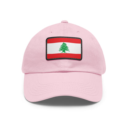Flag Village Lebanon Flag Hat Cap with Leather Patch