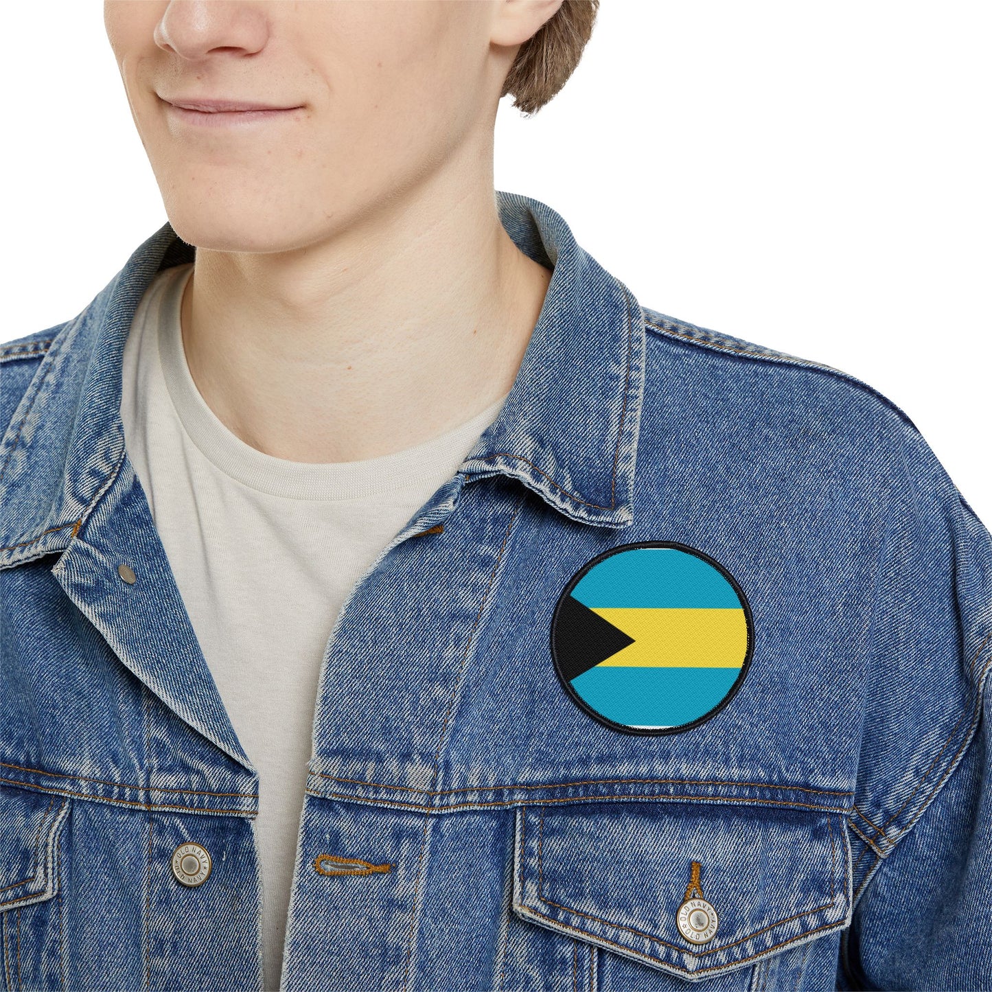 Flag Village Bahamas Flag Embroidery Iron-On Patches