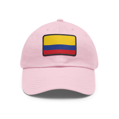 Flag Village Colombia Flag Hat Cap with Leather Patch