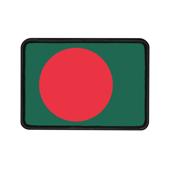 Flag Village Bangladesh State Flag Embroidered Iron-On Patch