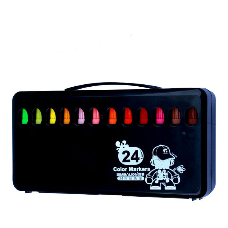 Flag Village Painting Crayons Gift Box Children's Thick Head Set