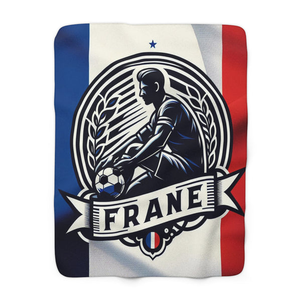 Flag Village France Sporting Fleece Blanket 50" x 60"