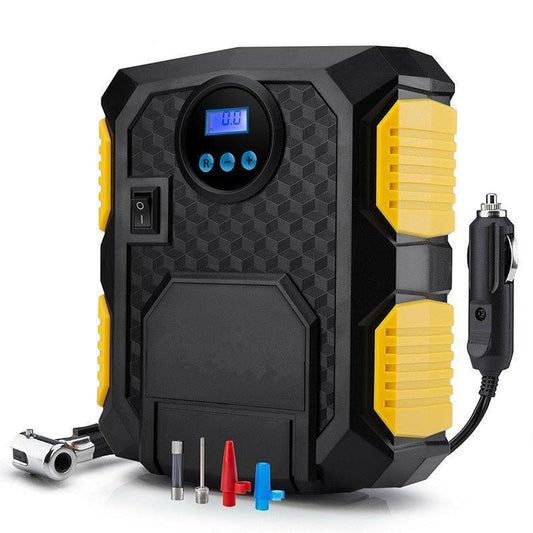 Flag Village Auto Tools Digital Tire Inflator - DC 12 Volt Car Portable Air Compressor