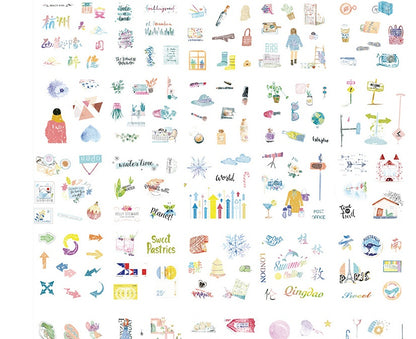 Flag Village Gift box set sticker