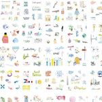Flag Village Gift box set sticker