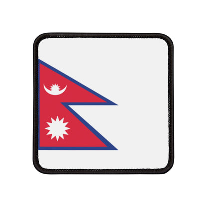 Flag Village Nepal Flag Embroidery Iron-On Patches