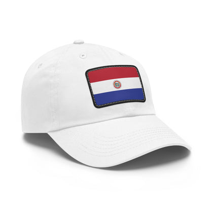 Flag Village Paraguay Flag Hat Cap with Leather Patch