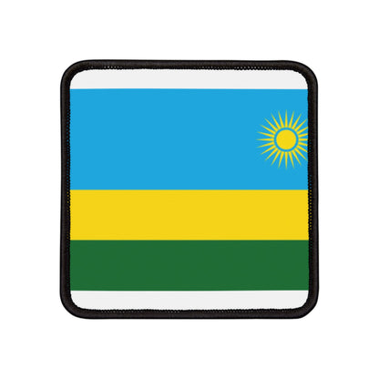 Flag Village Rwanda Flag Embroidery Iron-On Patches