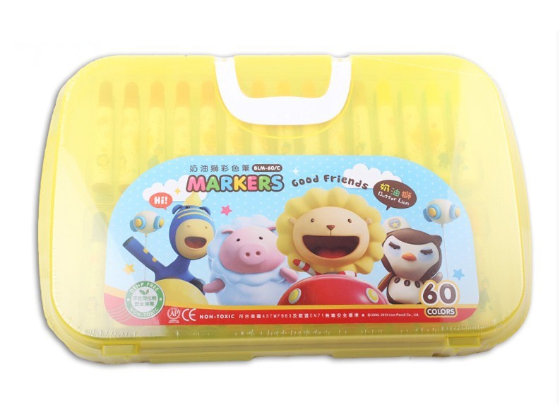Flag Village Painting Crayons Gift Box Children's Thick Head Set