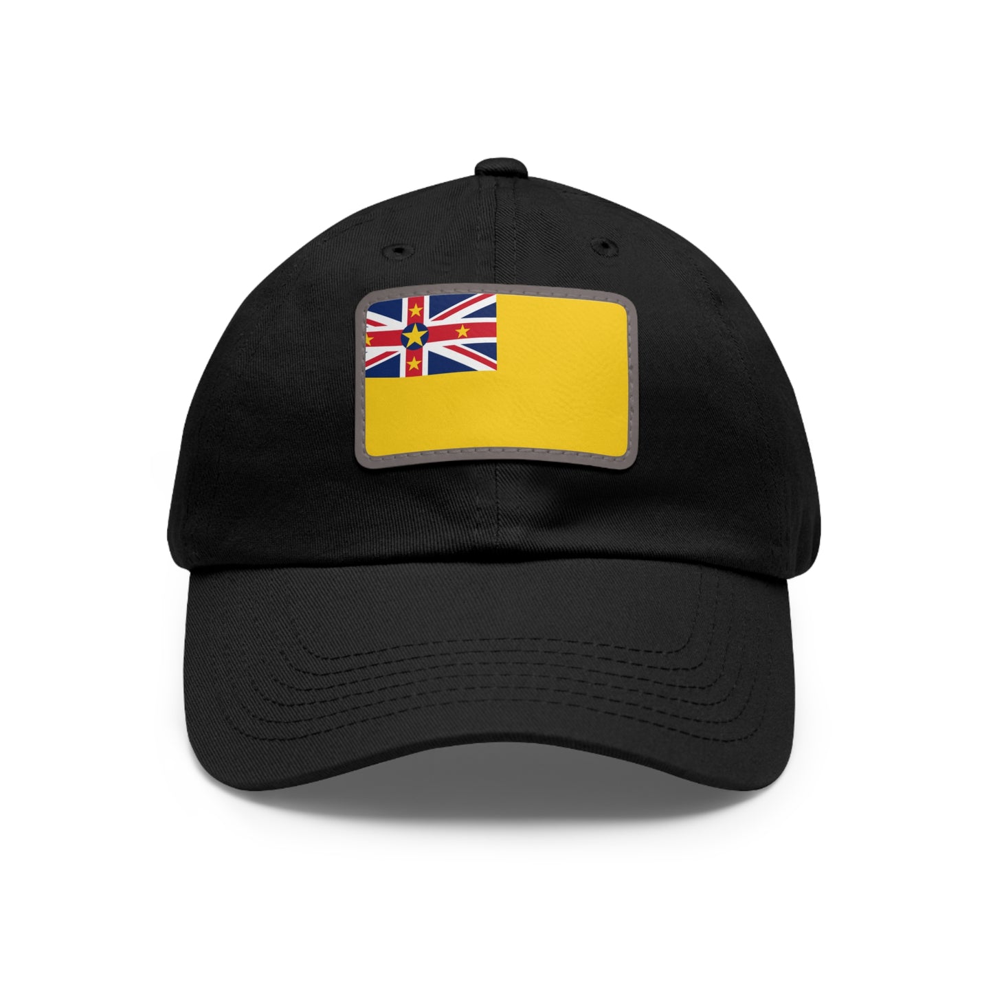 Flag Village Niue Flag Hat Cap with Leather Patch