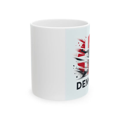 Flag Village Denmark Sporting Flag Ceramic Coffee Mug 11oz FV-MG0021