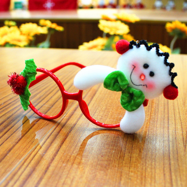 Flag Village Christmas glasses frame Christmas party supplies Christmas gifts Christmas decorations glasses Santa glasses