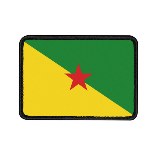 Flag Village French Guiana Flag Embroidered Iron-On Patch