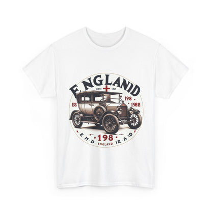 Flag Village UK Vintage Car Flag T-SHIRT Heavy Cotton Tee UK0019