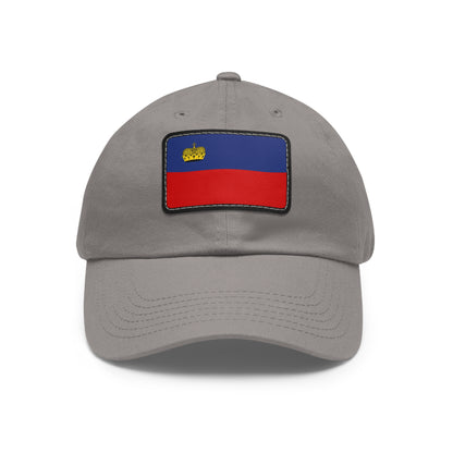 Flag Village Liechtenstein Flag Hat Cap with Leather Patch