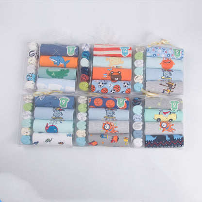 Flag Village Short Sleeve Triangle Baby Clothes Gift Box