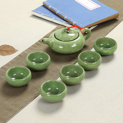 Flag Village Ceramic teapot tea set gift box