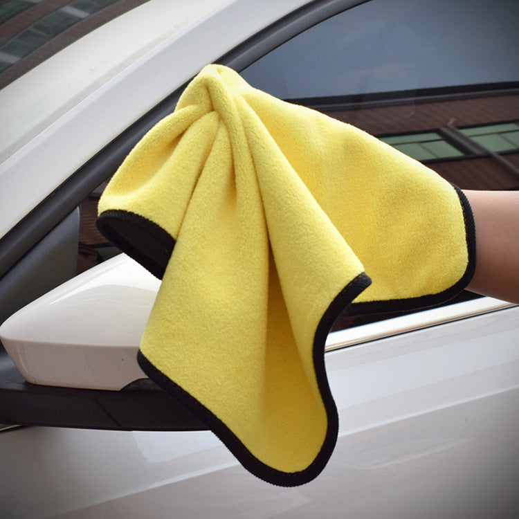 Flag Village Auto Tools Two-color Couble-sided Car Dual-use Cleaning Car Wash Towel
