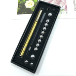 Flag Village Stress Reducer Relief Toys Gift Box funny black golden kits Fidget magnetic polar pen with stylus ball pen